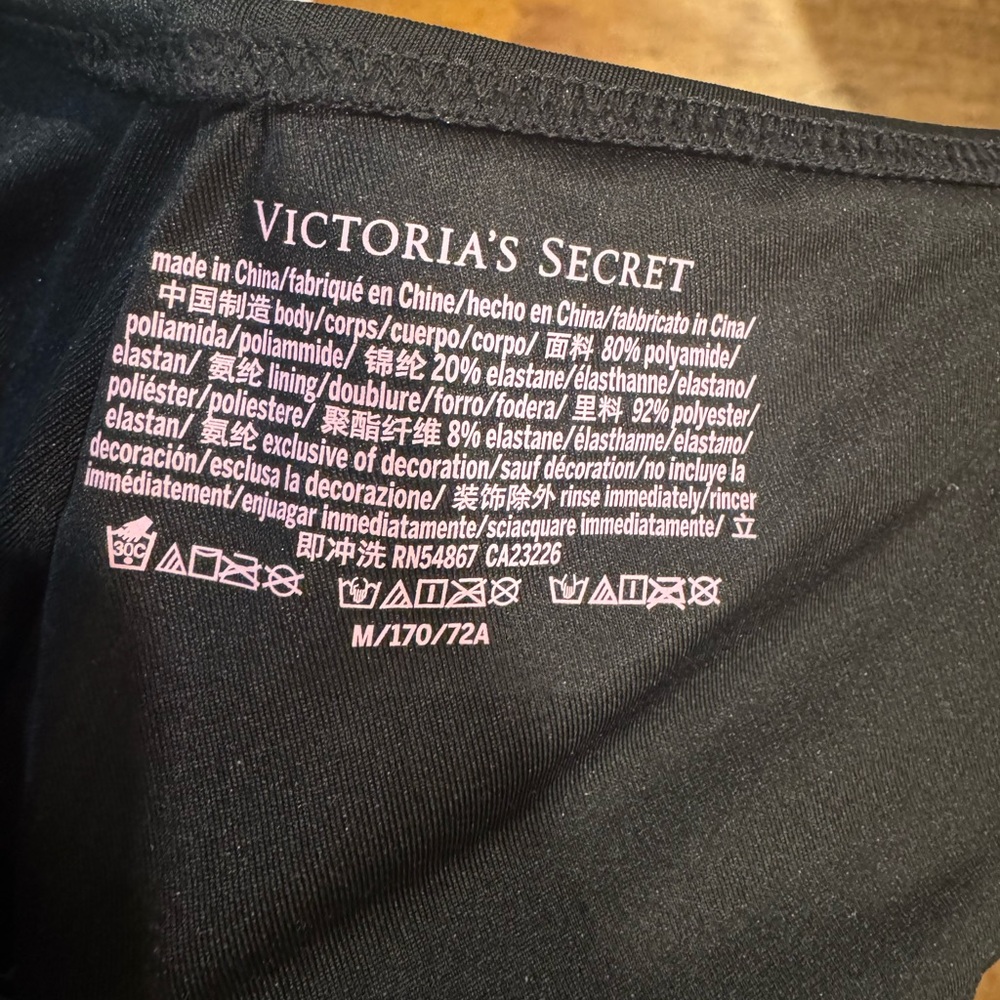 Black Women's Cheeky Swim Bottom - Picture 2 of 3